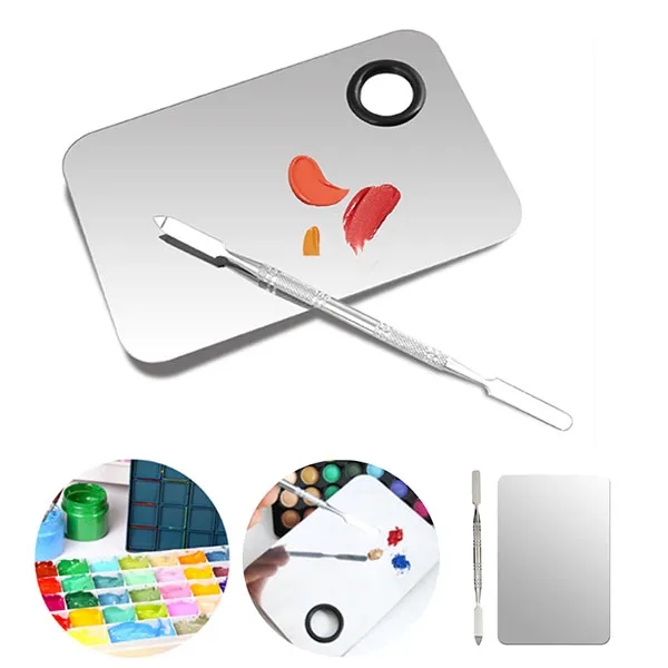 Makeup Palette Art Pigment Pallet With Spatula 4