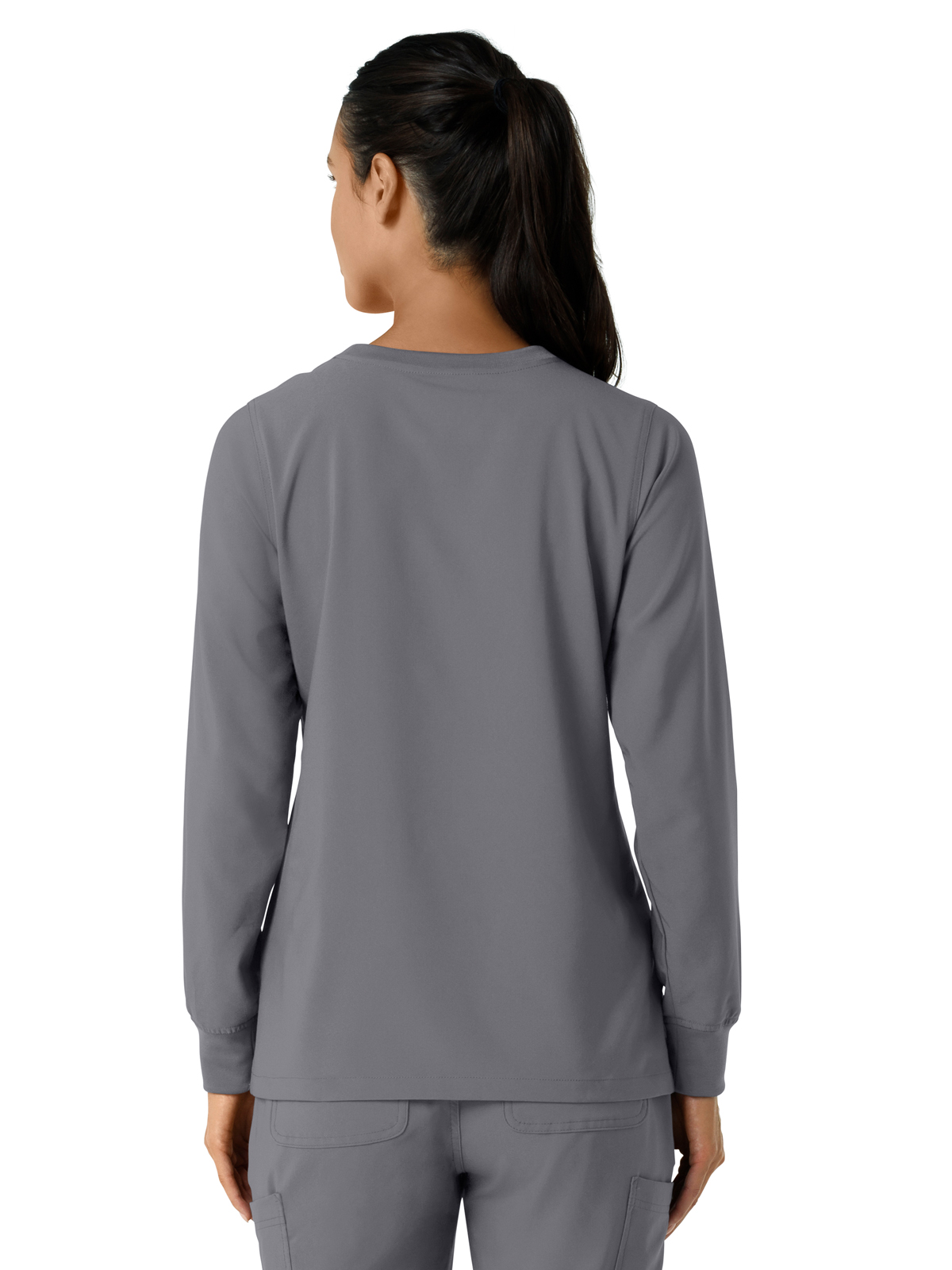 Carhartt Scrubs - Women's One-Pocket Crew Neck Long Sleeve Scrub Top 24