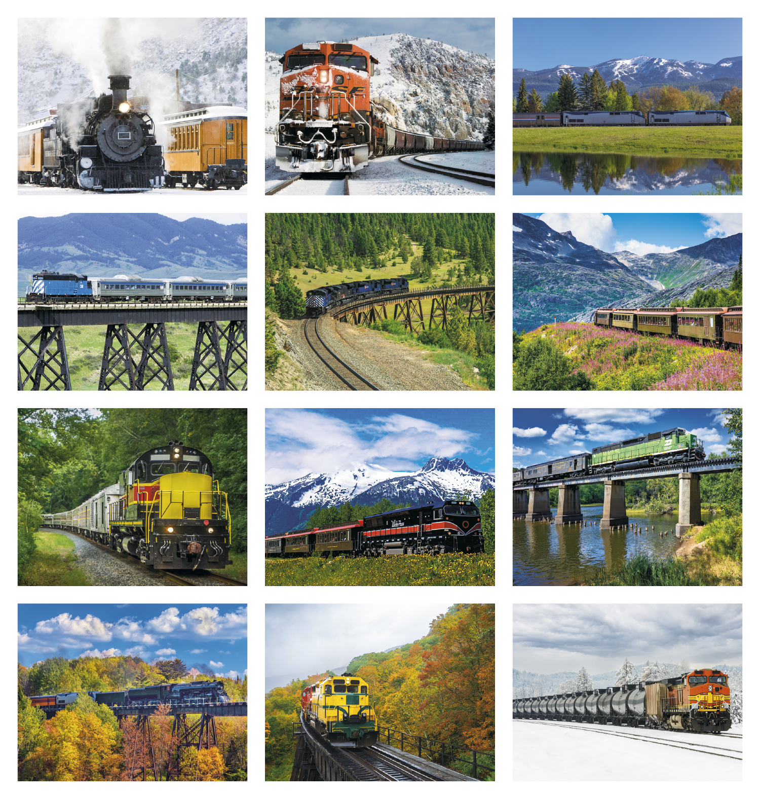 Triumph® Calendars Trains Calendar 89