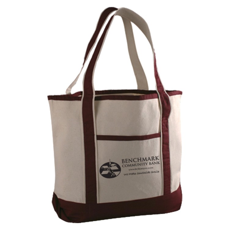 Canvas Deluxe Tote Bag, custom tote bag with logo imprint 4