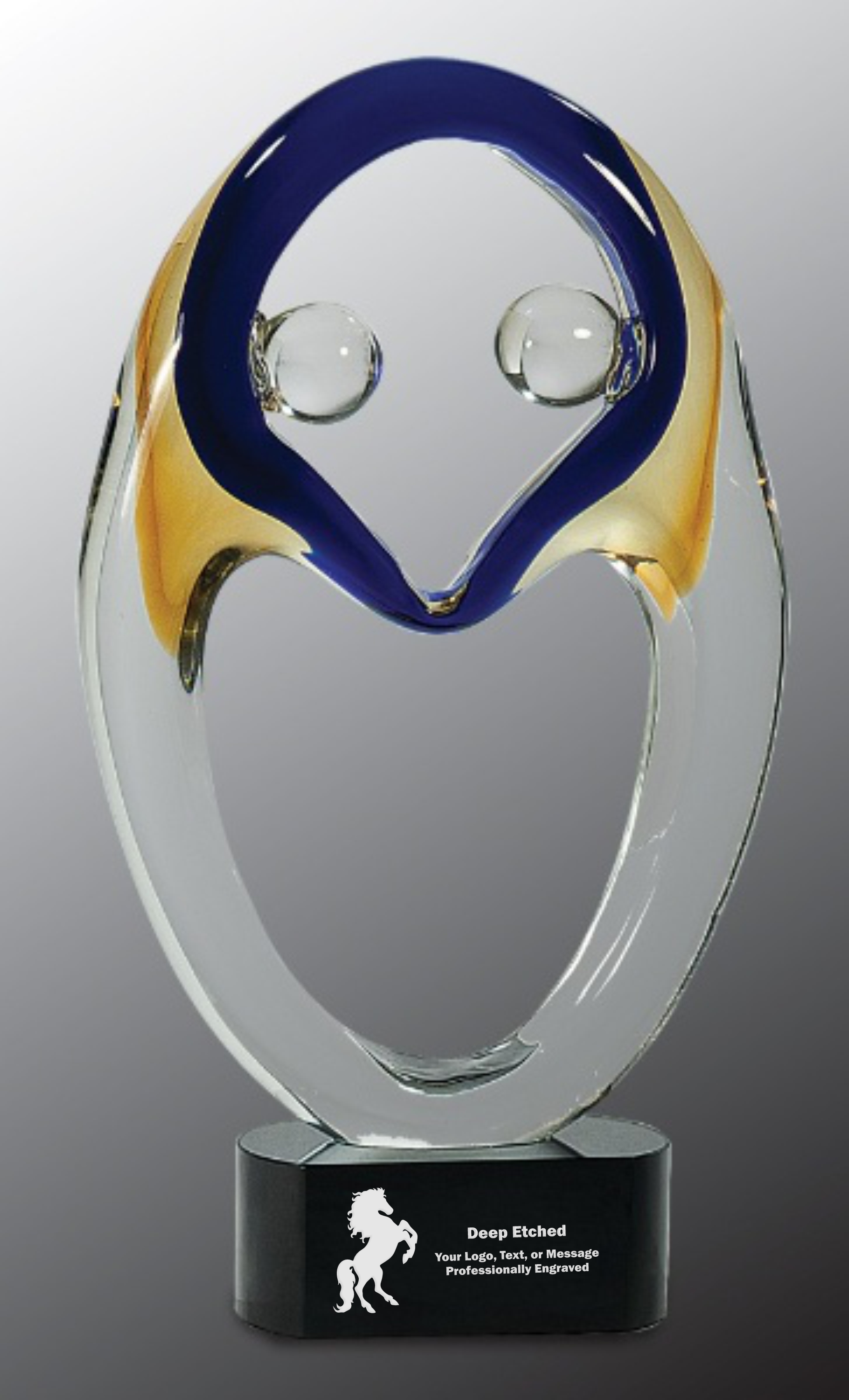 13 3/4" Together Art Glass Award