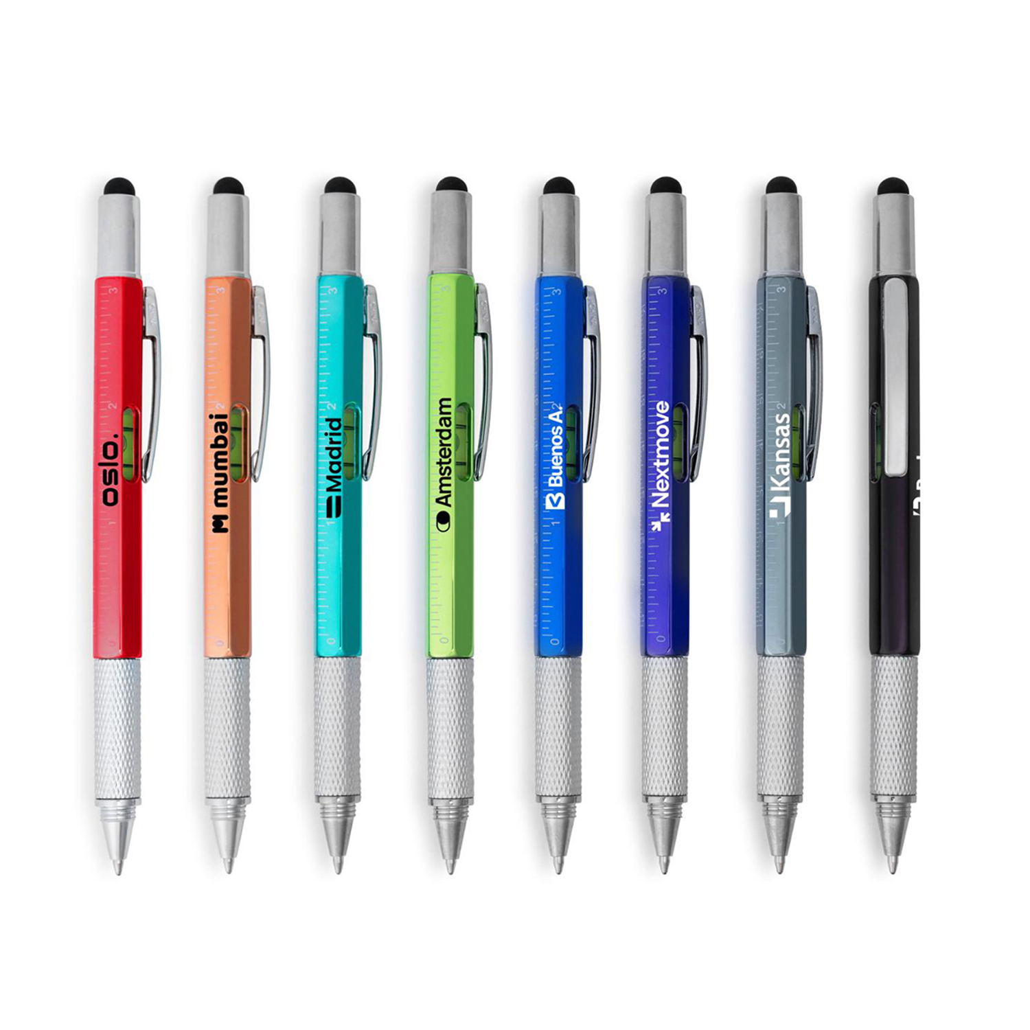 7-in-1 Tool Kit Stylus Metal Twist Pen 7
