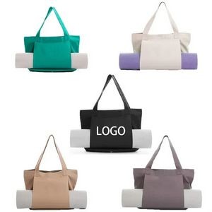 Canvas Tote Yoga Mat Bag, custom tote bag with logo imprint 15