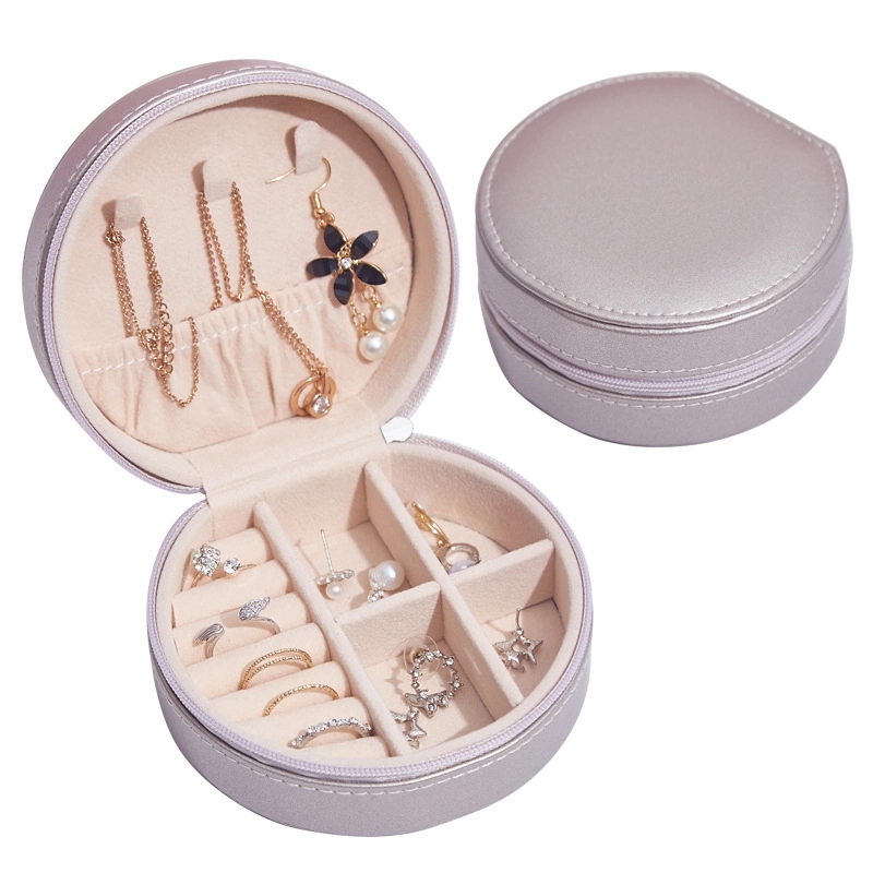 Portable Travel Jewelry Organizer Box & Earring Ring Storage 4