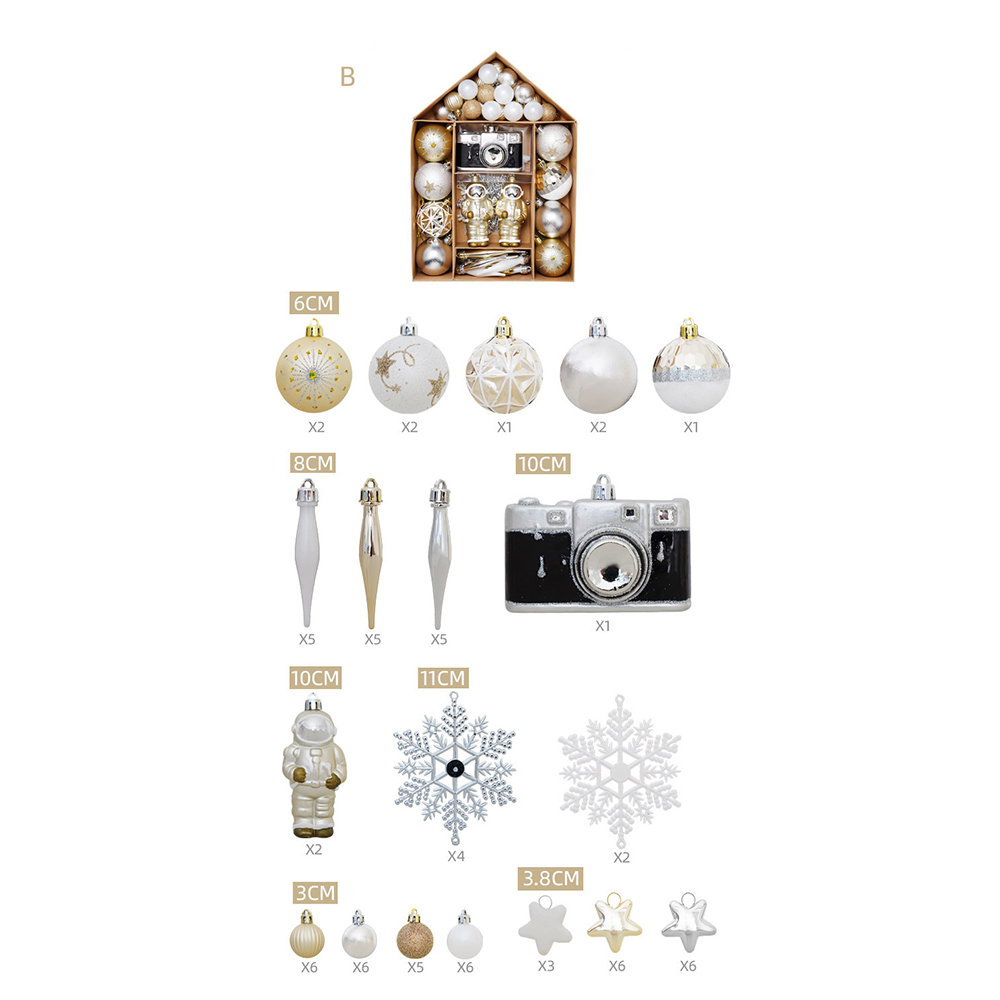 Christmas Tree 70pcs Decoration Set 3