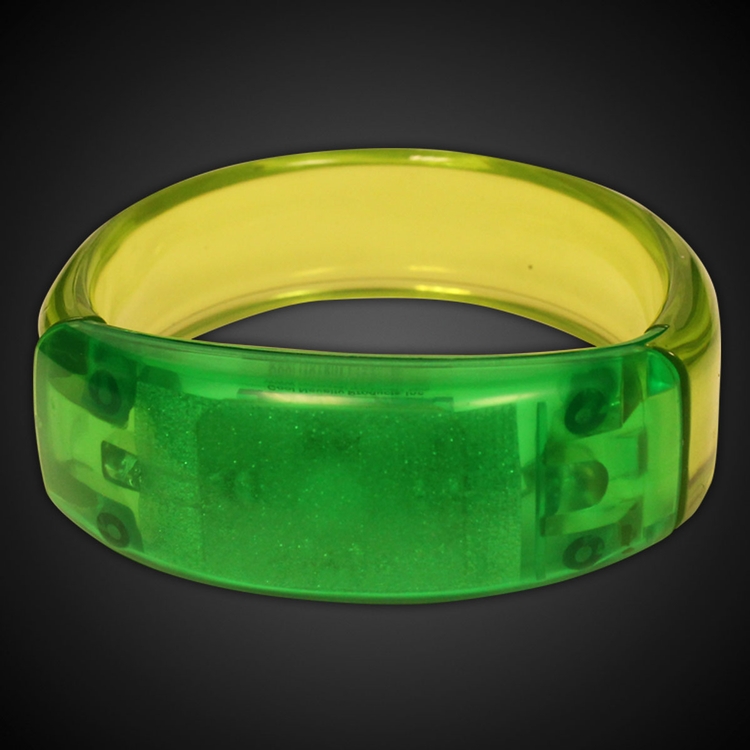 Green 8" Light Up LED Glow Bangle Bracelet 5