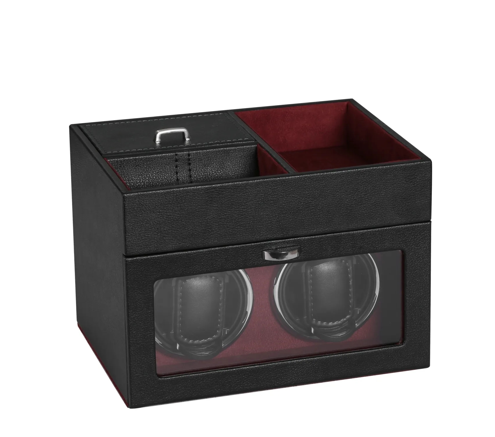 Multi-Function 2-Slot Watch Winder Jewelry Storage Box 8