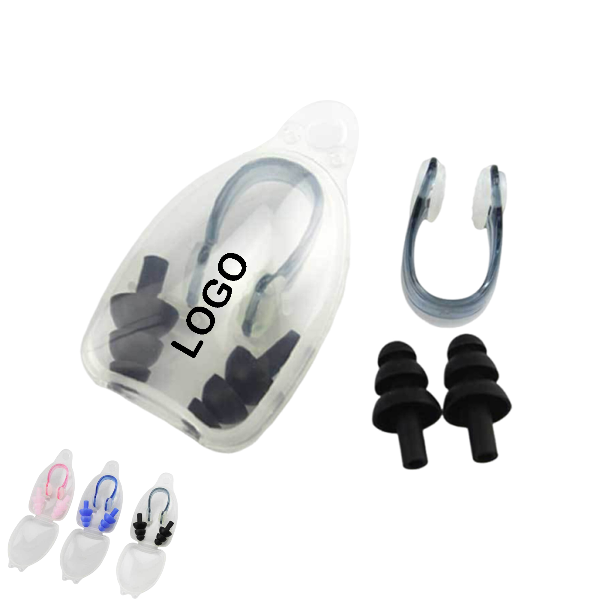 Silicone Swim Nose Clip and Ear Plugs 2