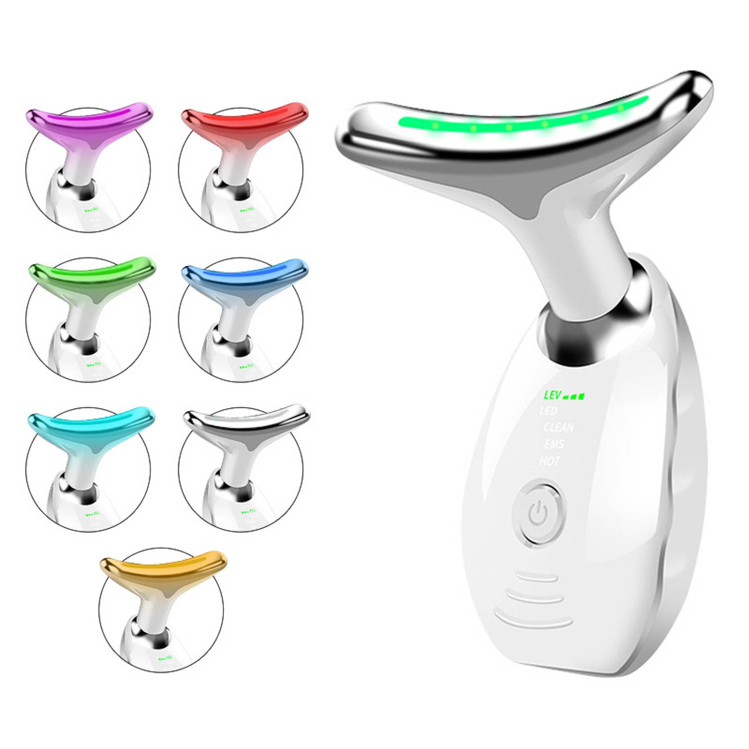 7 Color Led Face And Neck Massager 6