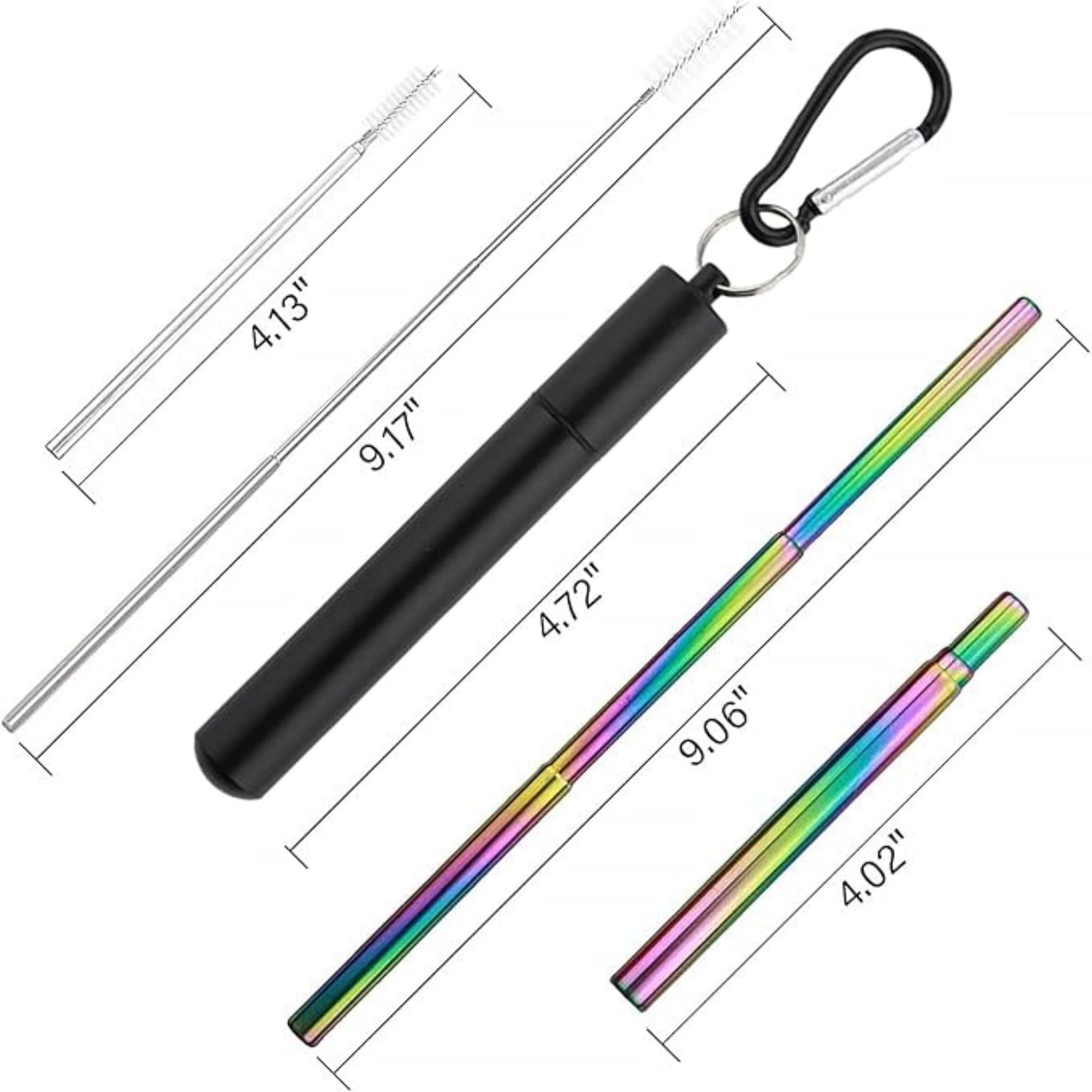 Collapsible Stainless Steel Drinking Straws 5