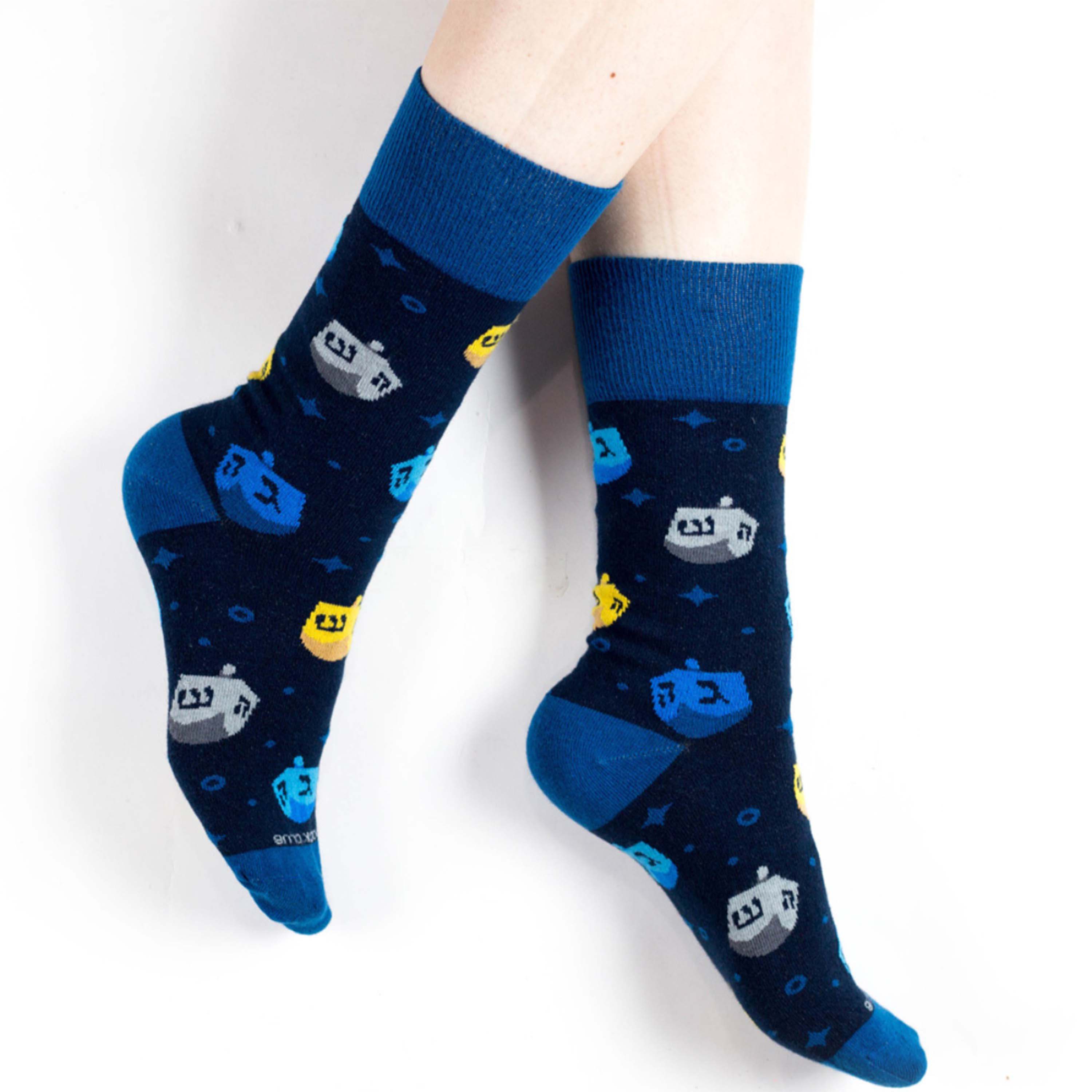 Casual Hanukkah Socks - Eight Nights of Stylish Comfort - American Made 2