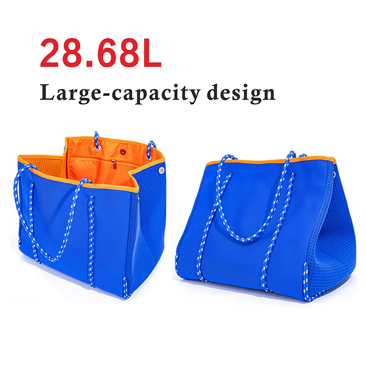 Waterproof Neoprene Shoulder Beach Tote Bag 4