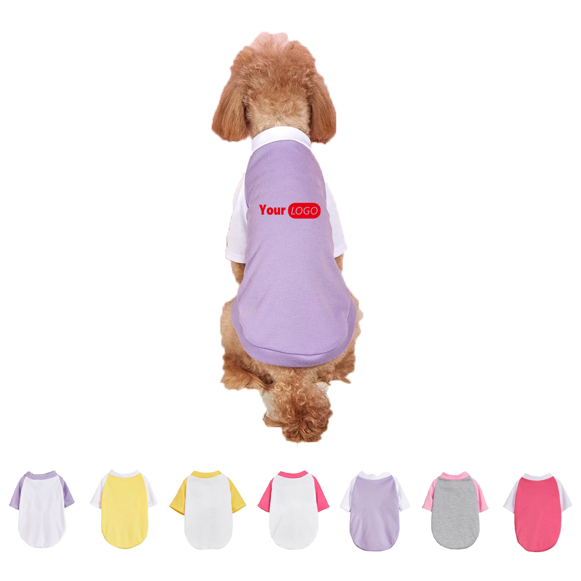 Stylish Spring/Summer Dog T-Shirt with Colorblock Design 2