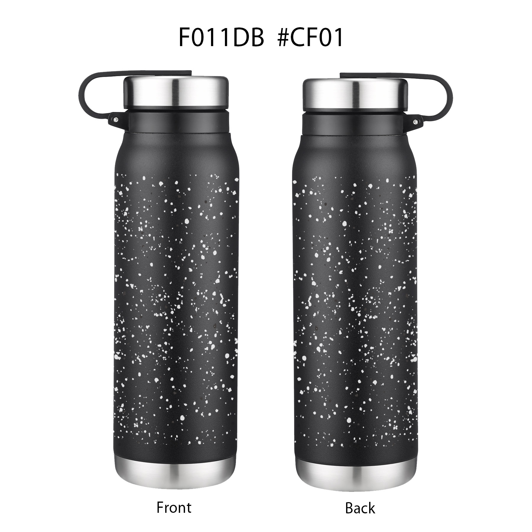 20 oz. Speckled Design Stainless Steel Vacuum Water Bottle w/Twist Lid, custom water bottle with logo imprint 9