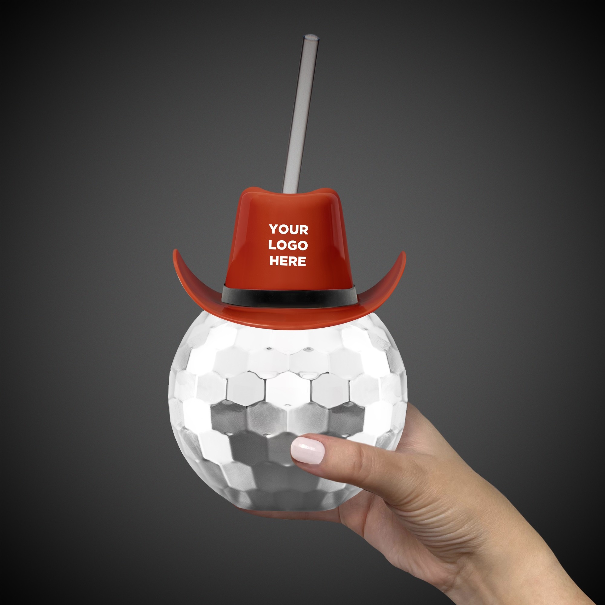 Disco Ball Cup - Silver with Brown Hat(hat not assembled) 5