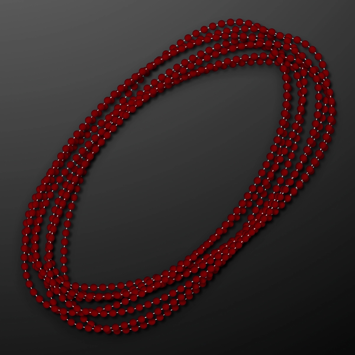 7MM 33" Round Beaded Necklaces 49