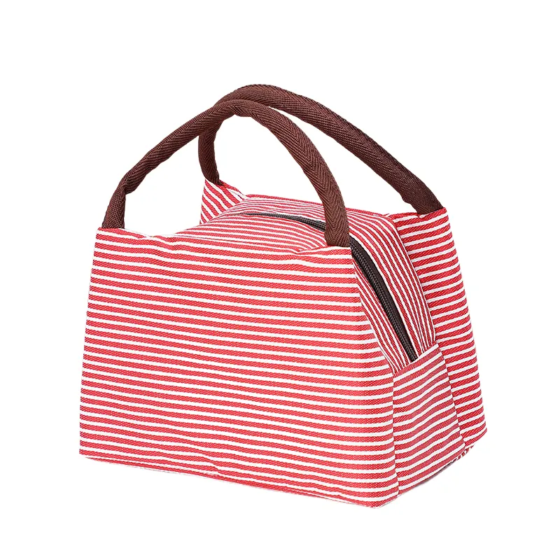 Striped Custom Insulated Lunch Tote 2