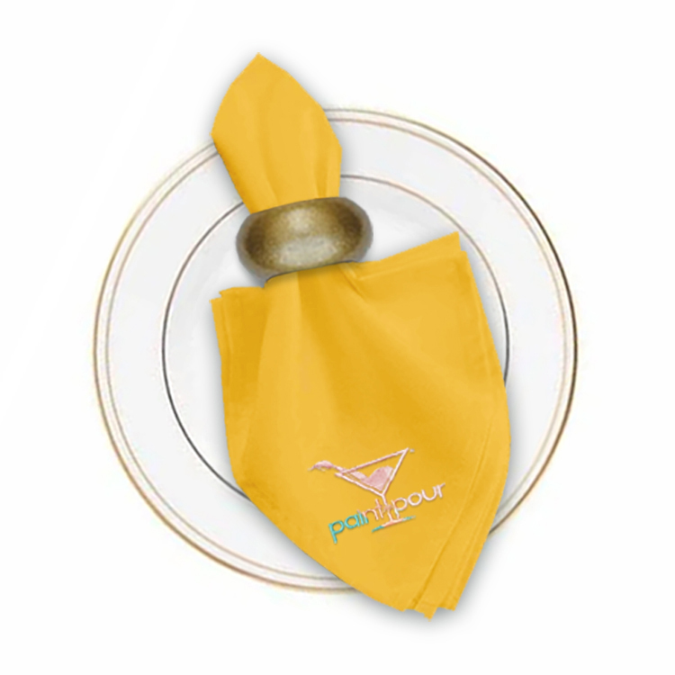 17 in. x 17 in. PolyPoplin™ Napkin (Embroidery Logo/Text) 52