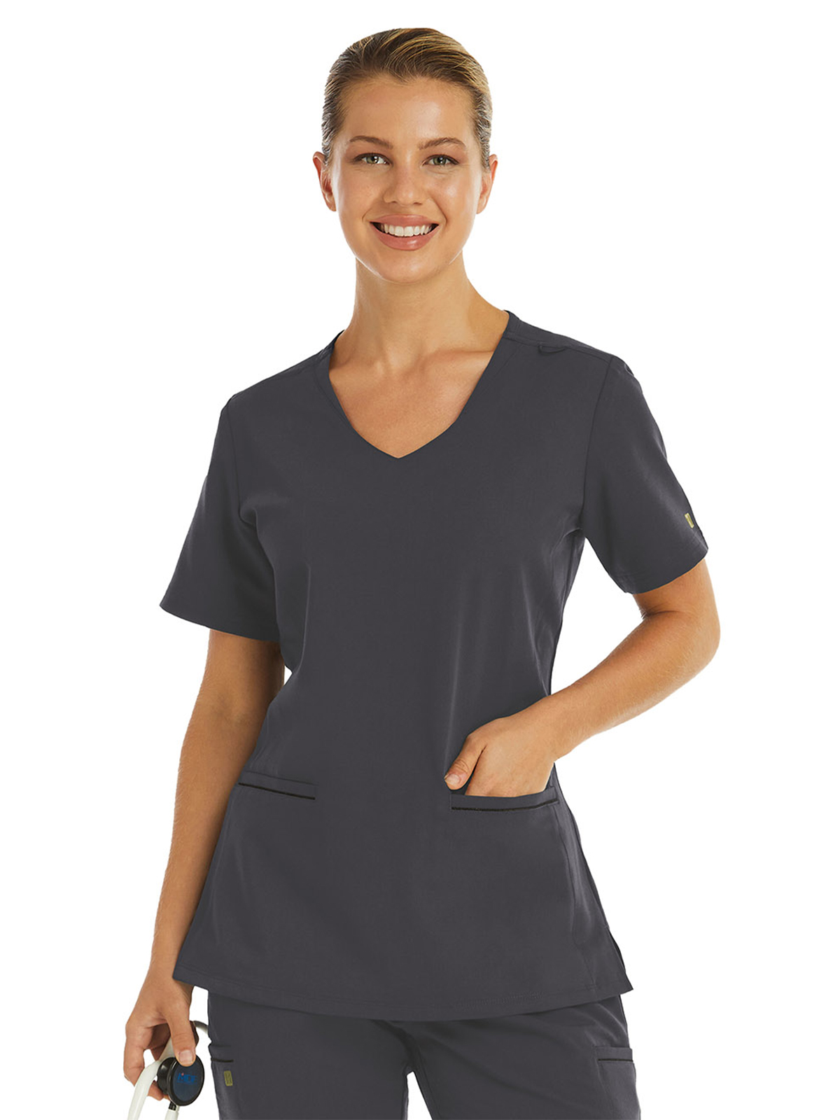 Maevn - Matrix Pro - Women's Two-Pocket Knit V-neck Top 10