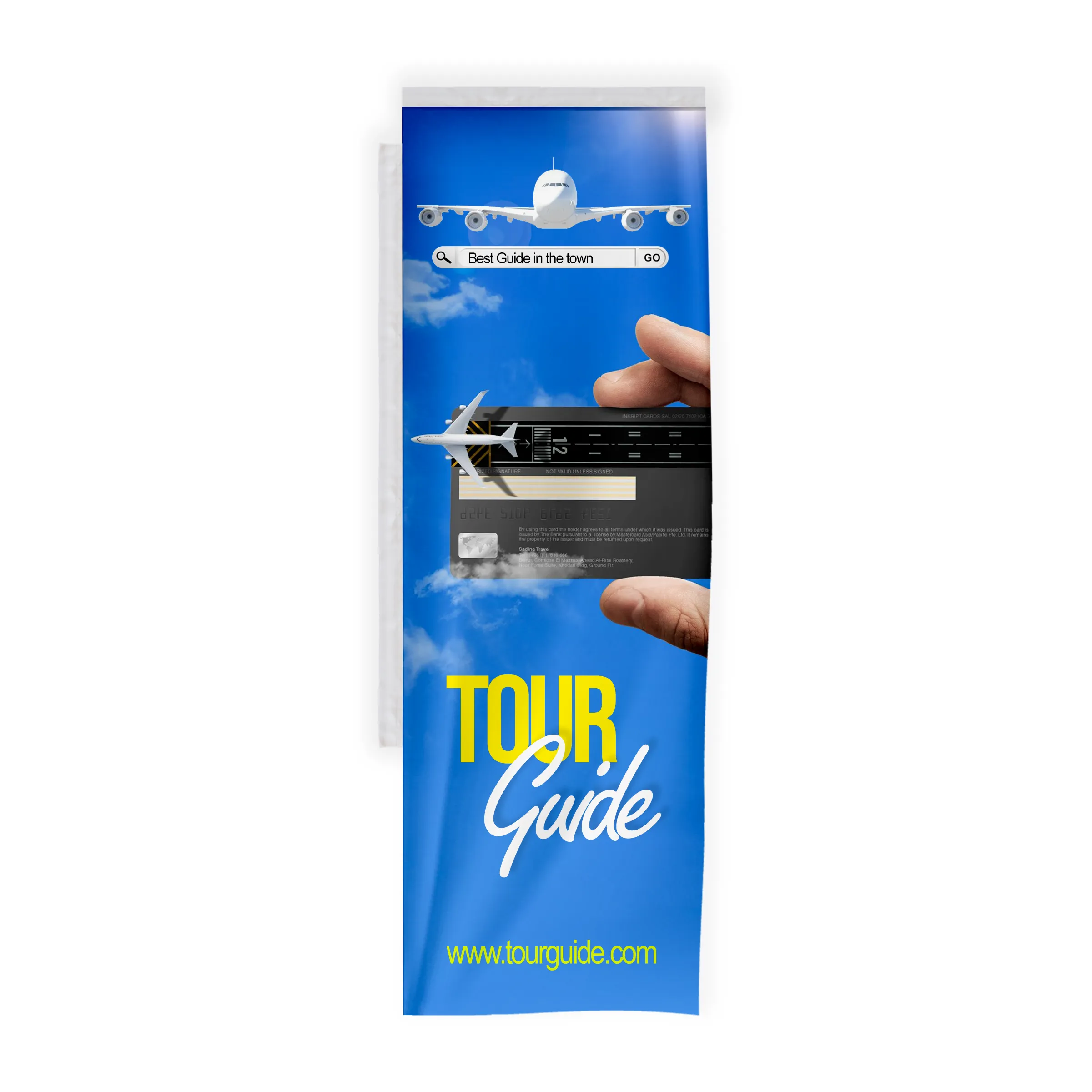 Custom 48" Rectangle Flag for Backpack Flags - Single Sided 3