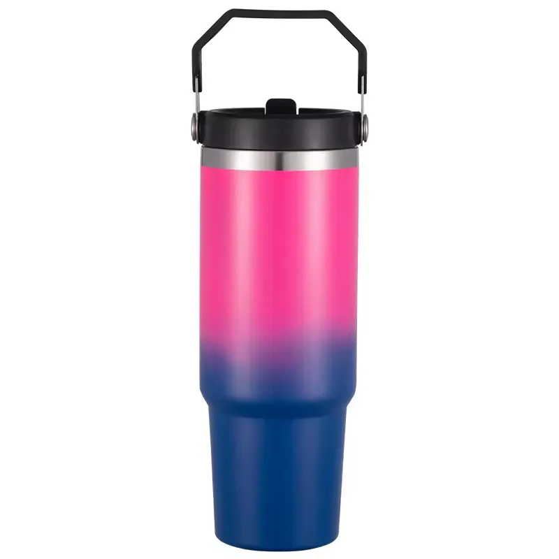 30 oz IceFlow Stainless Steel Tumbler with Straw 18