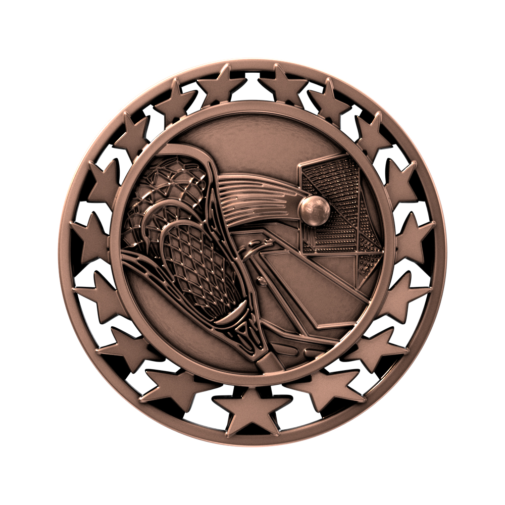 Lacrosse Star Medallion (2-1/2") 5