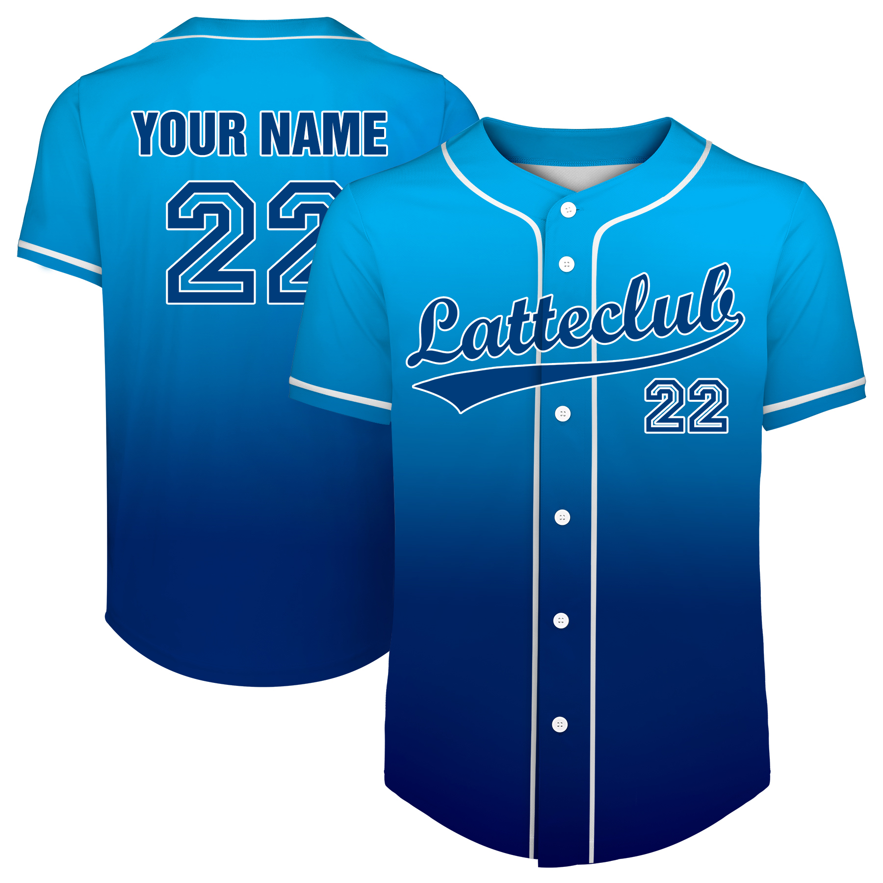 Custom Full-Button Baseball Jersey (Full Color Dye Sublimated) 18