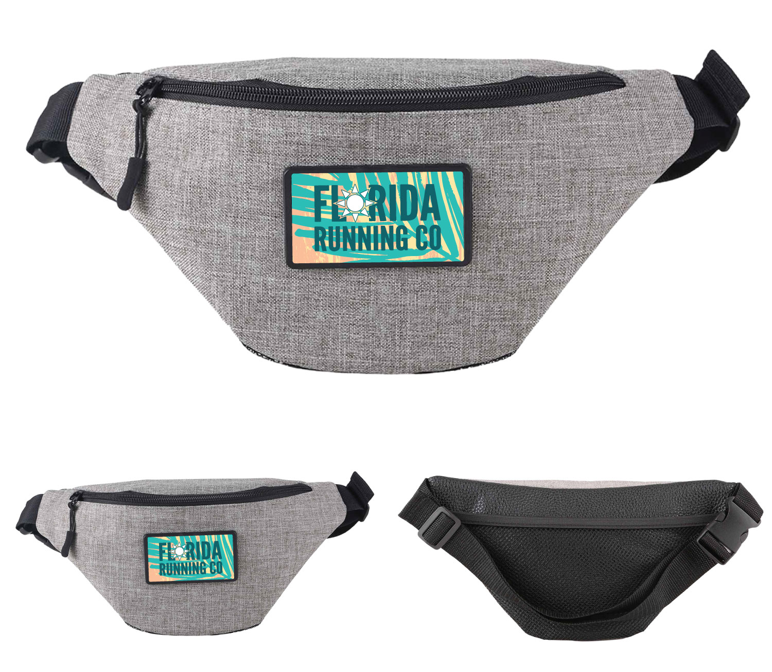 Heathered Insulated Fanny Pack w/ Adjustable Waist Strap - Full Color Imprint 2