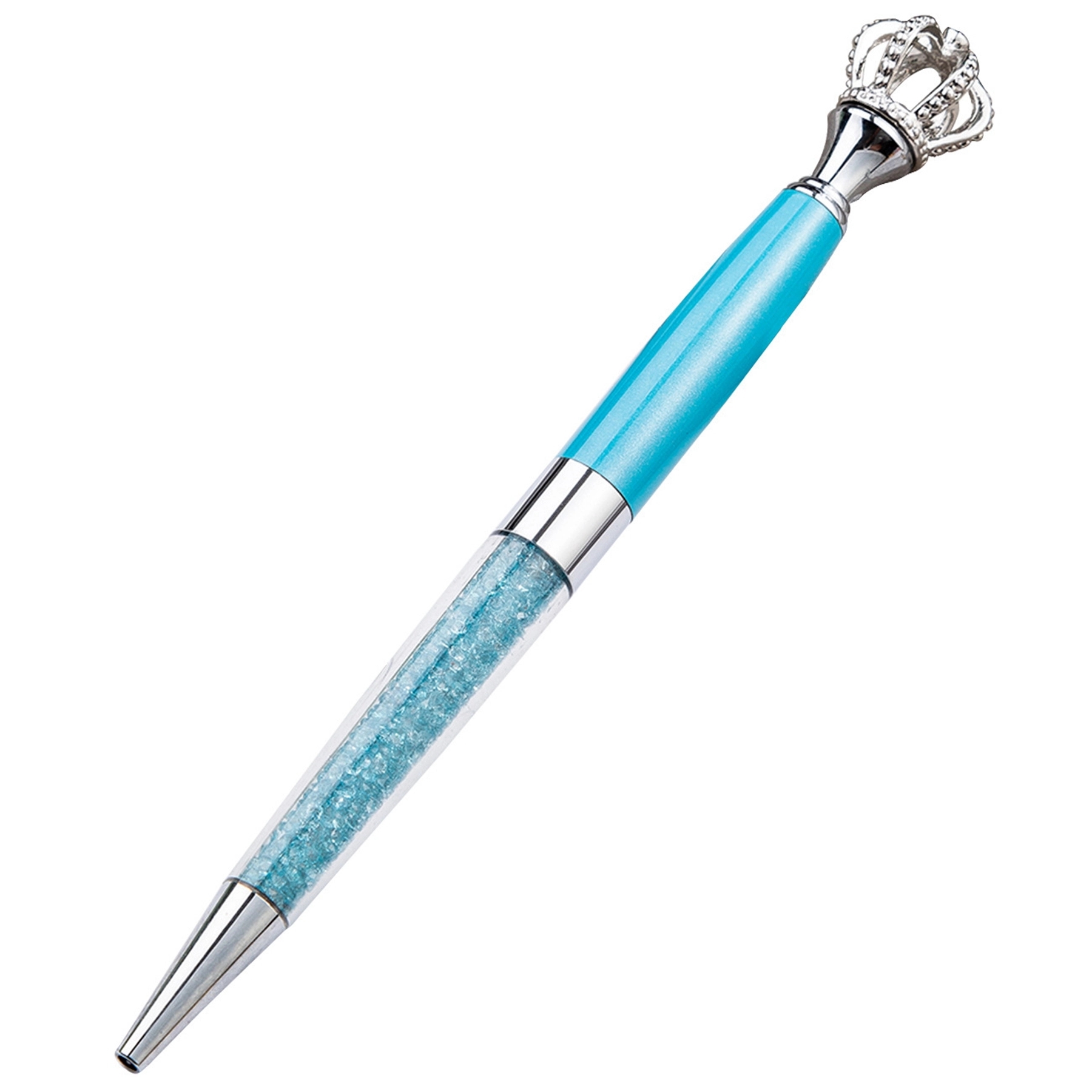 Metal Royal Crown Ballpoint Pen with Quicksand 9