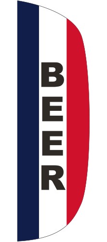 "BEER" 3' x 10' Message Flutter Flag 2