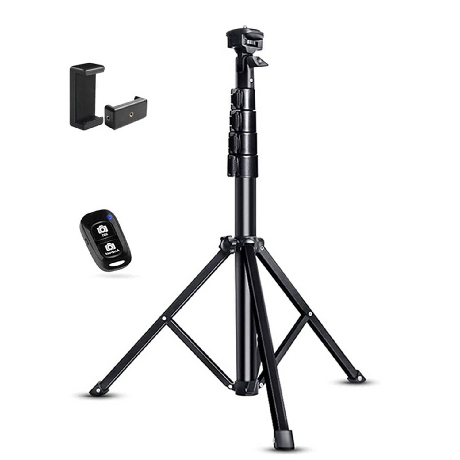 Aluminum Alloy Bluetooth Remote Mobile Phone Selfie Stick 6