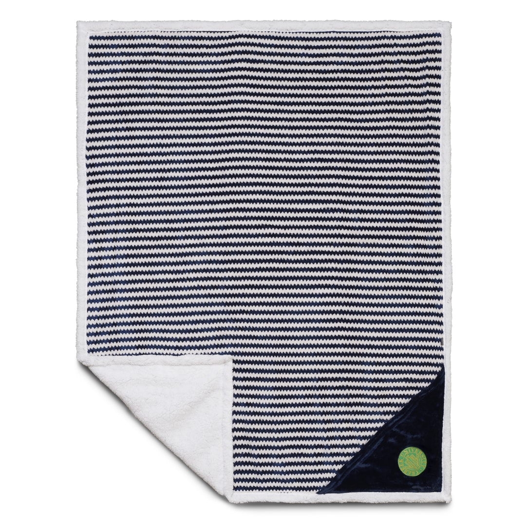 Field & Co.® Chevron Striped Sherpa Blanket 51
