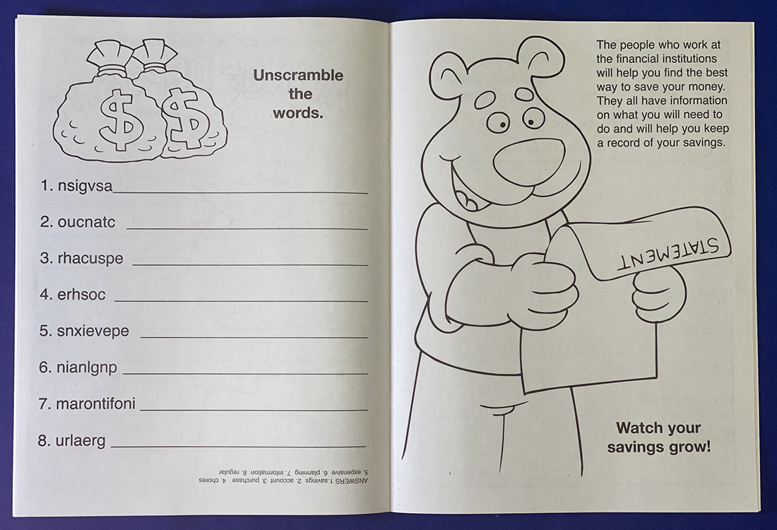COLORING BOOK - My Savings Account Coloring & Activity Book 5