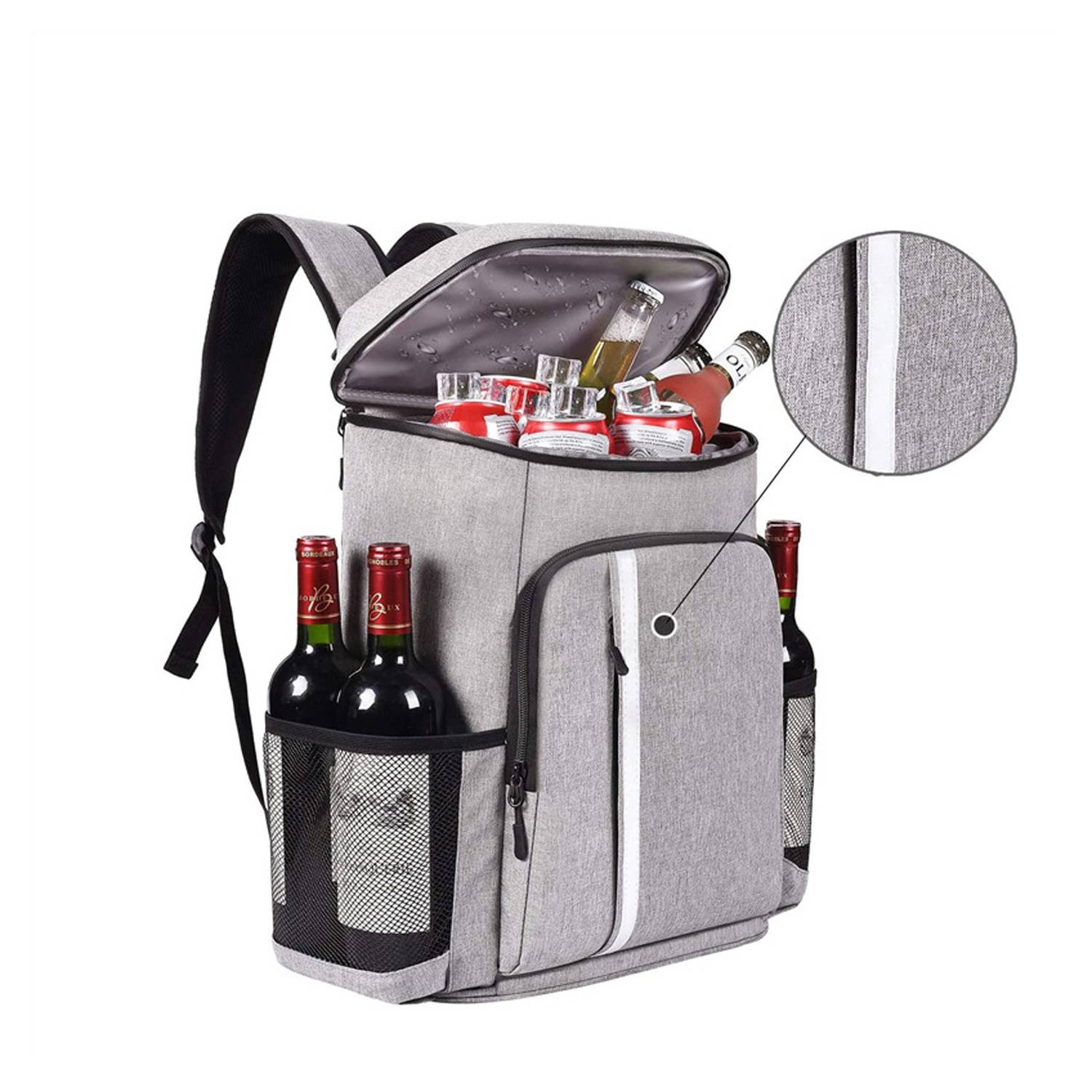 32L Portable Insulated Polyester Cooler Backpack 4