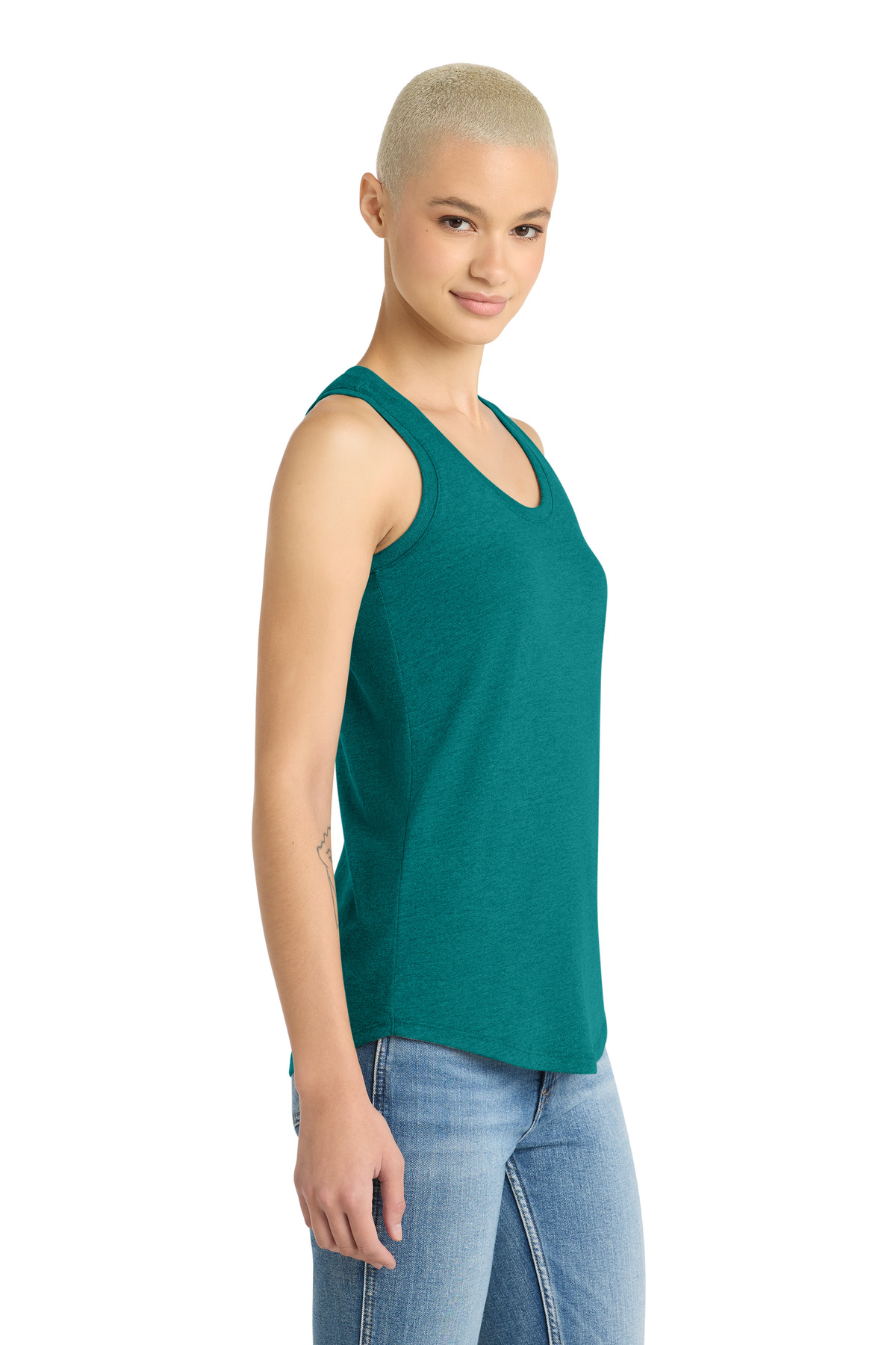 District Women's Perfect Tri Racerback Tank. DM138L 69