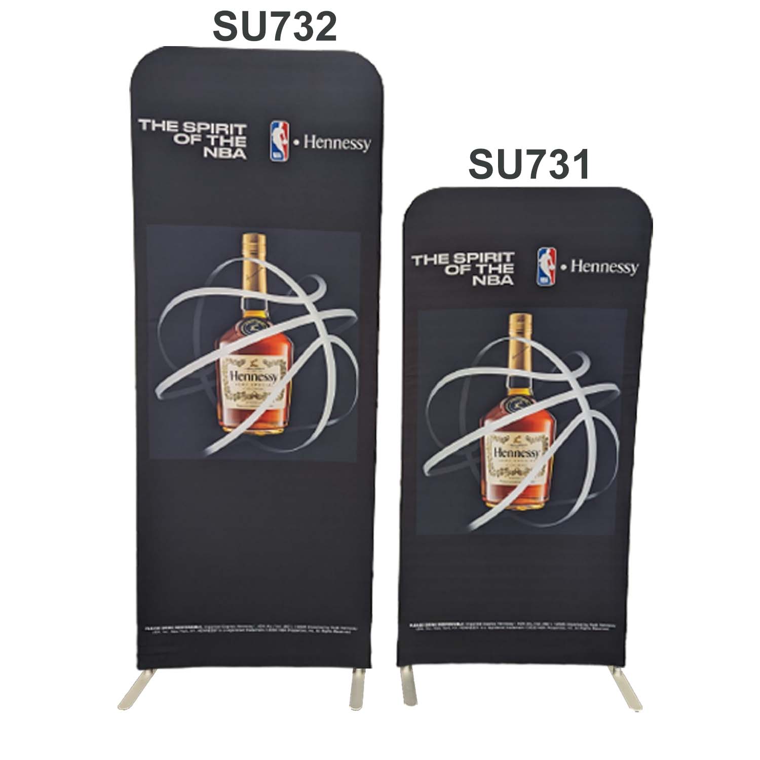 48Hr Quick Ship -3'W x 96"H EuroFit Tension Fabric Banner Display Kit, Graphics Double Sided 8