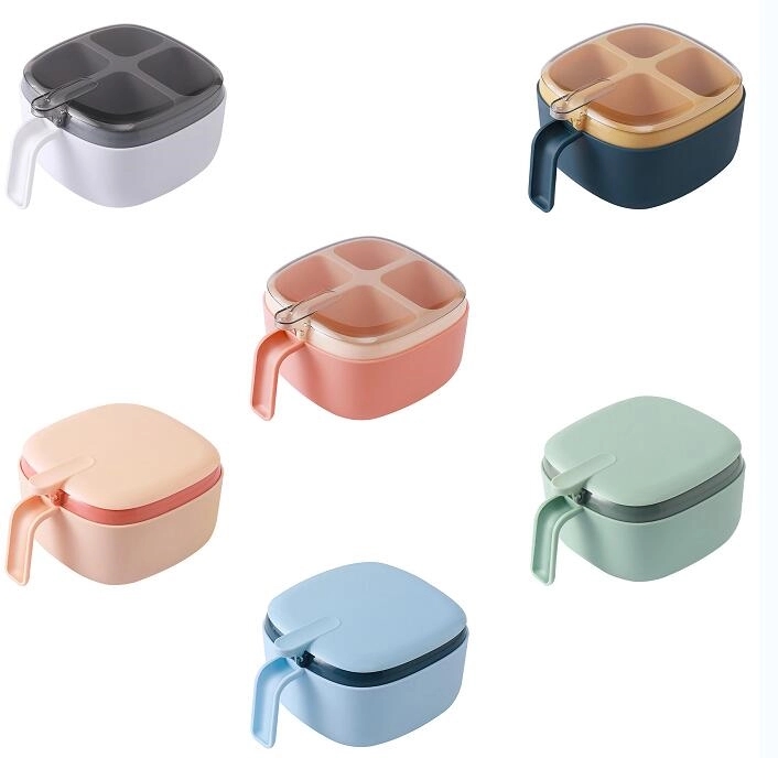 4 in one Seasoning Box Container Jars Pots Storage 4