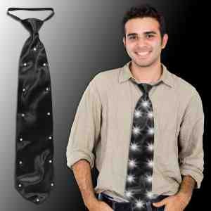Black LED Necktie