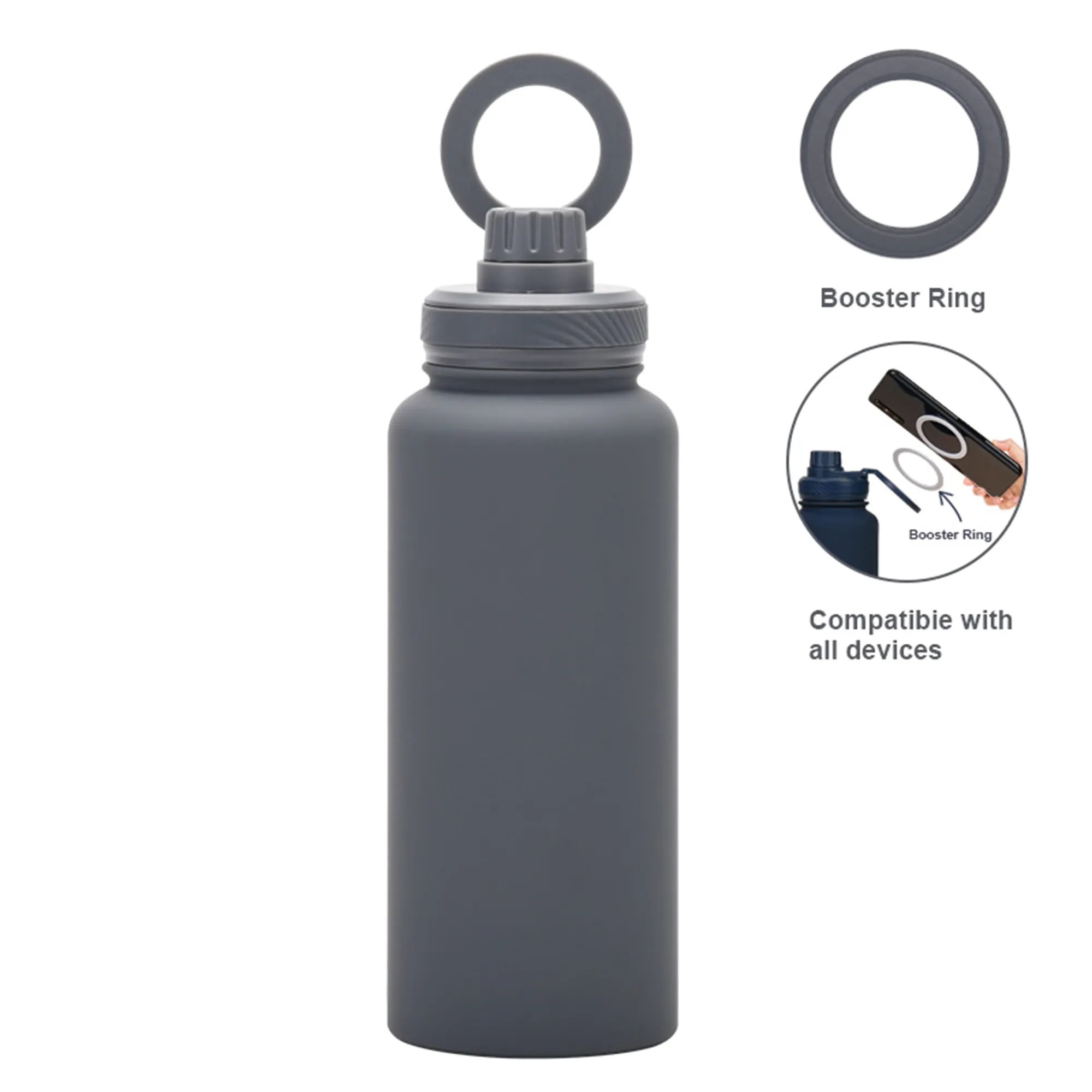Stainless Steel Magnetic Phone Mount Water Bottle 10