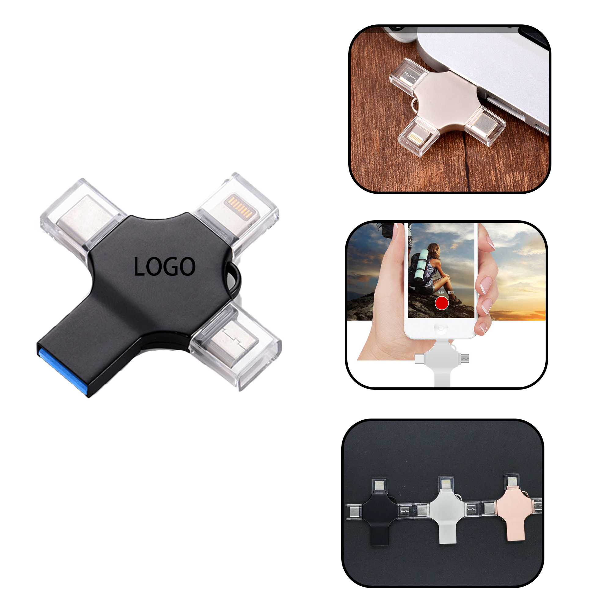 MOQ:30pcs Type-C USB Pendrive 3