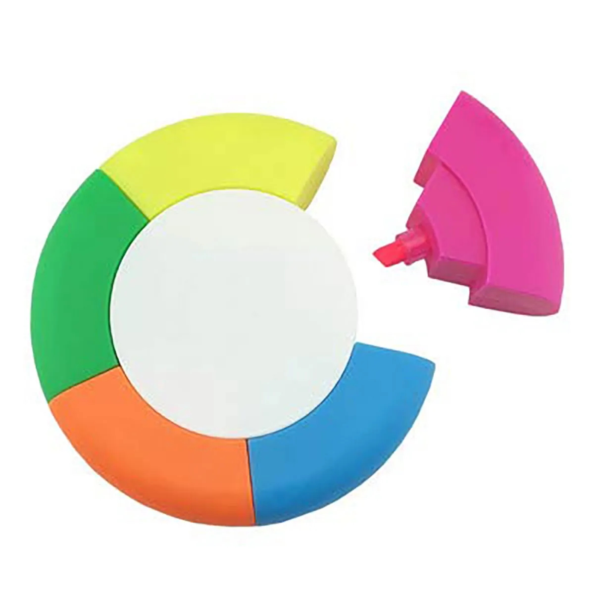 Round Marker Graffiti Painting Kids 5 Colors Highlighter Pen 6