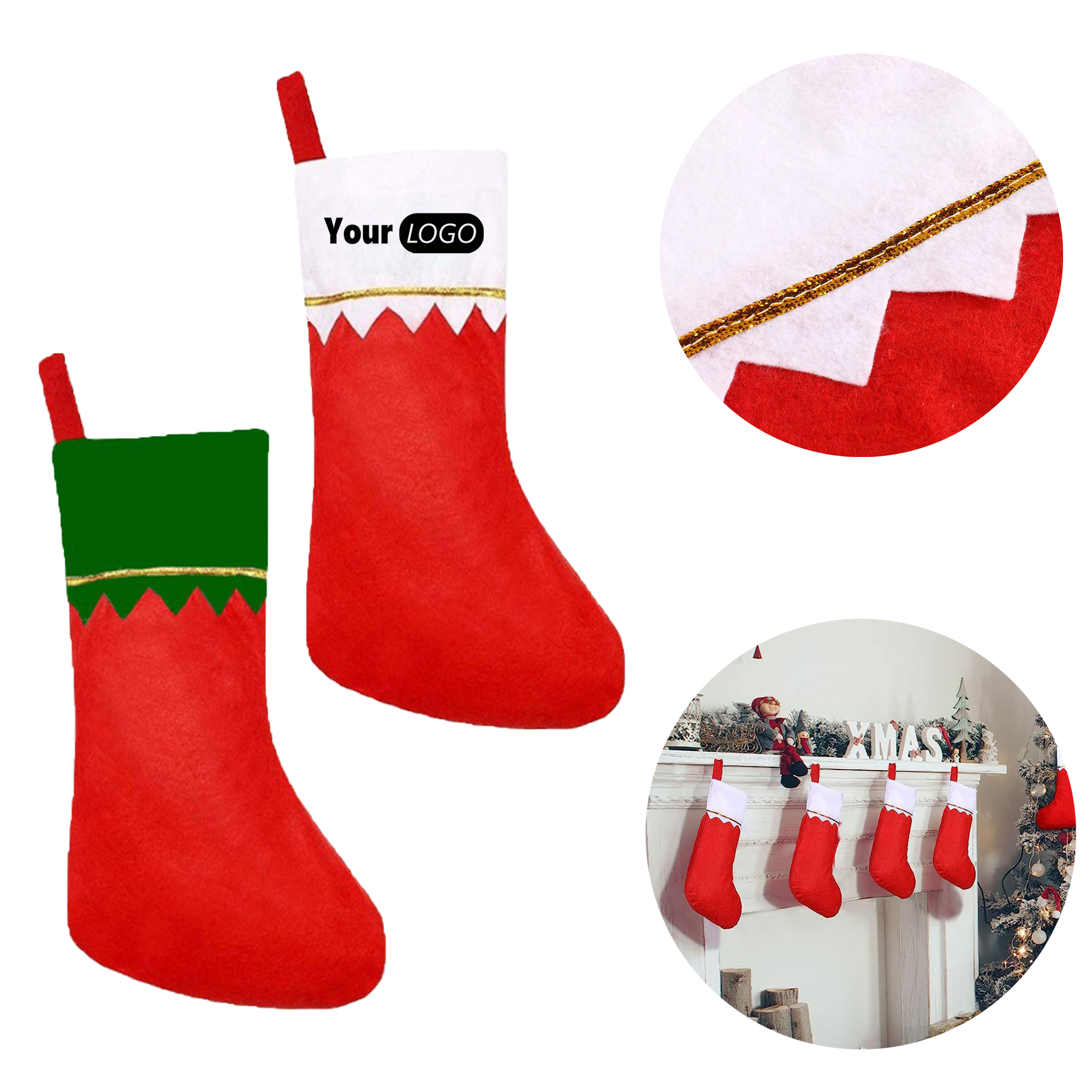 Christmas Stocking made of Non-woven Fabric 3