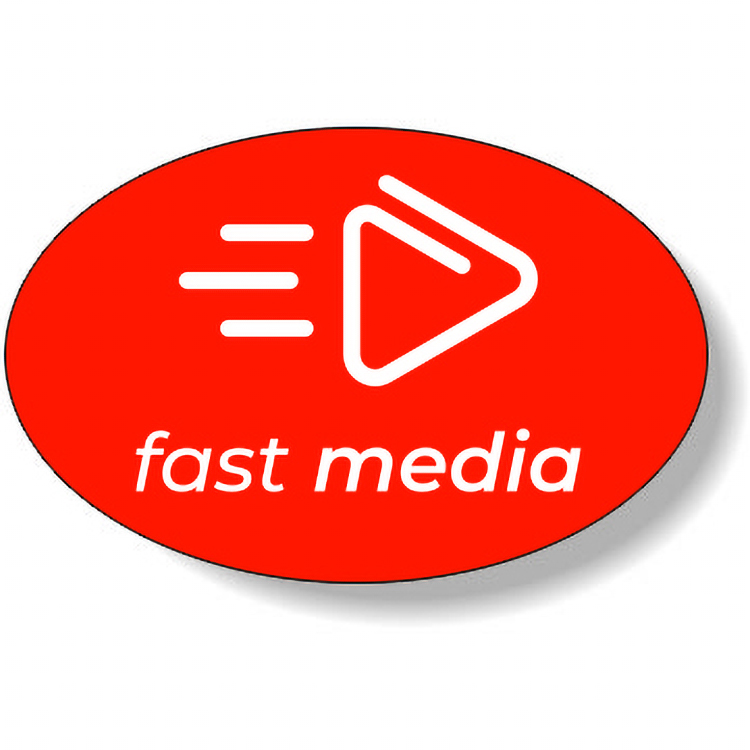 Fluorescent Red Paper Roll Labels Stock Oval (1.625"x2.5")