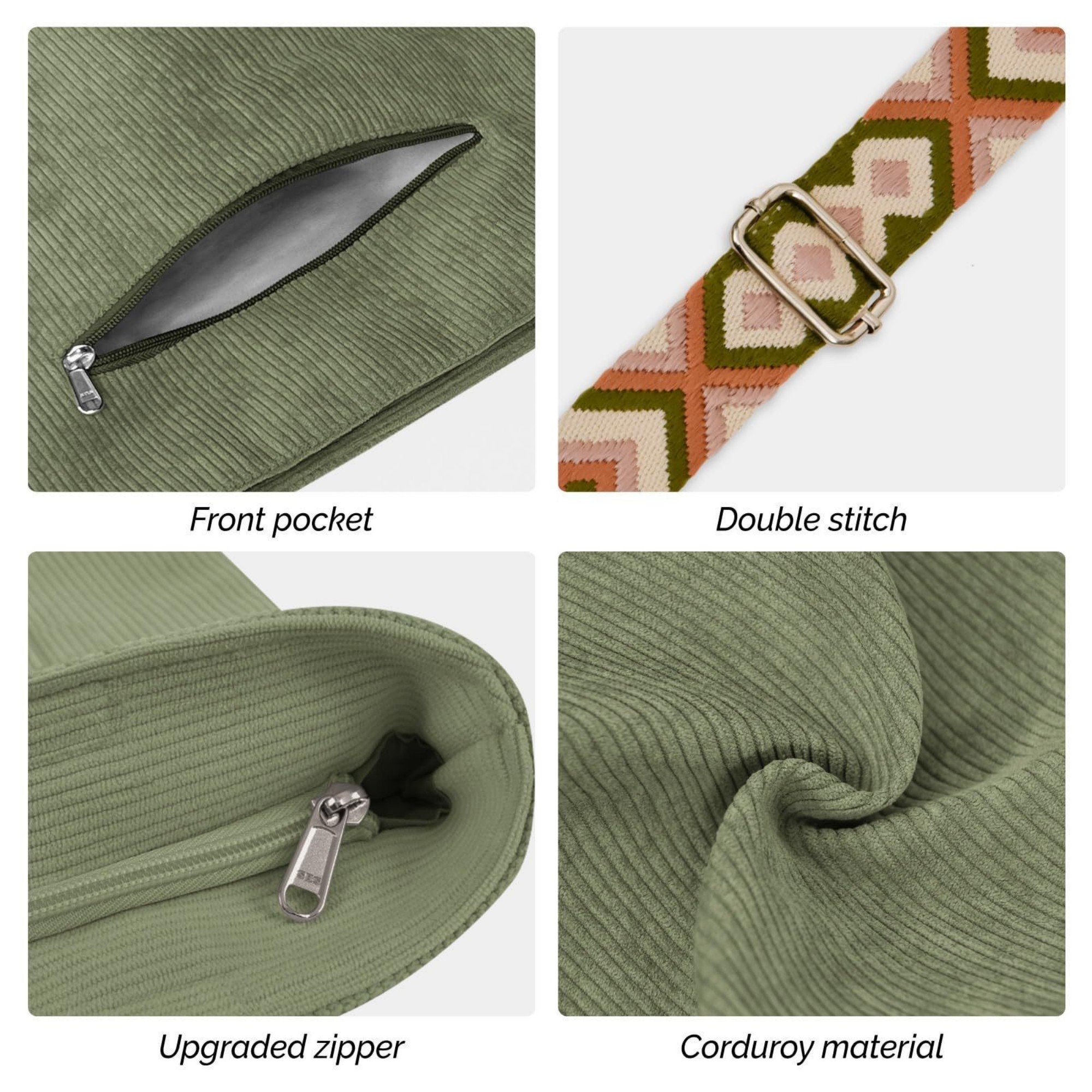 Corduroy Crossbody Bag 7