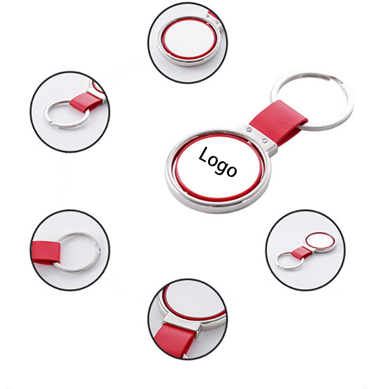 Creative Key Chain with Rotatable Metal Tag 10