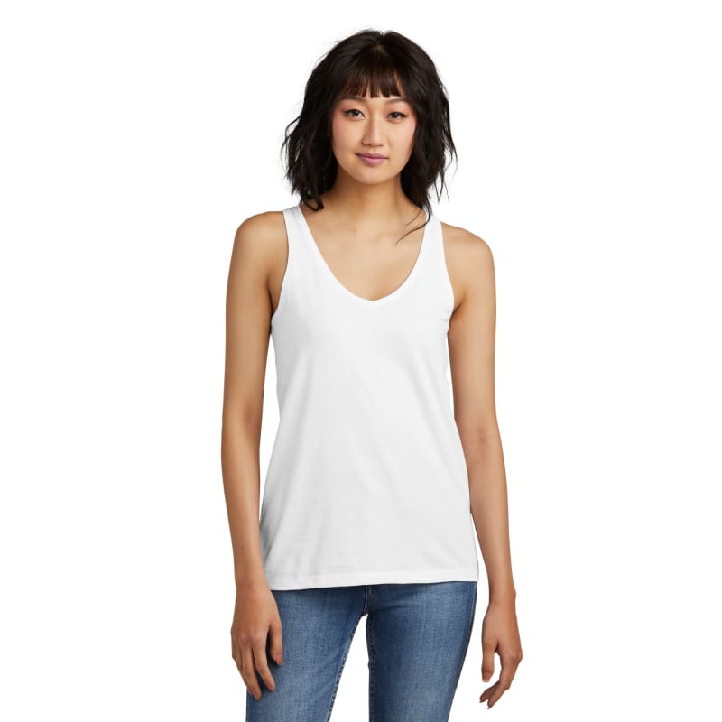 District Women's Perfect Blend CVC V-Neck Tank 21
