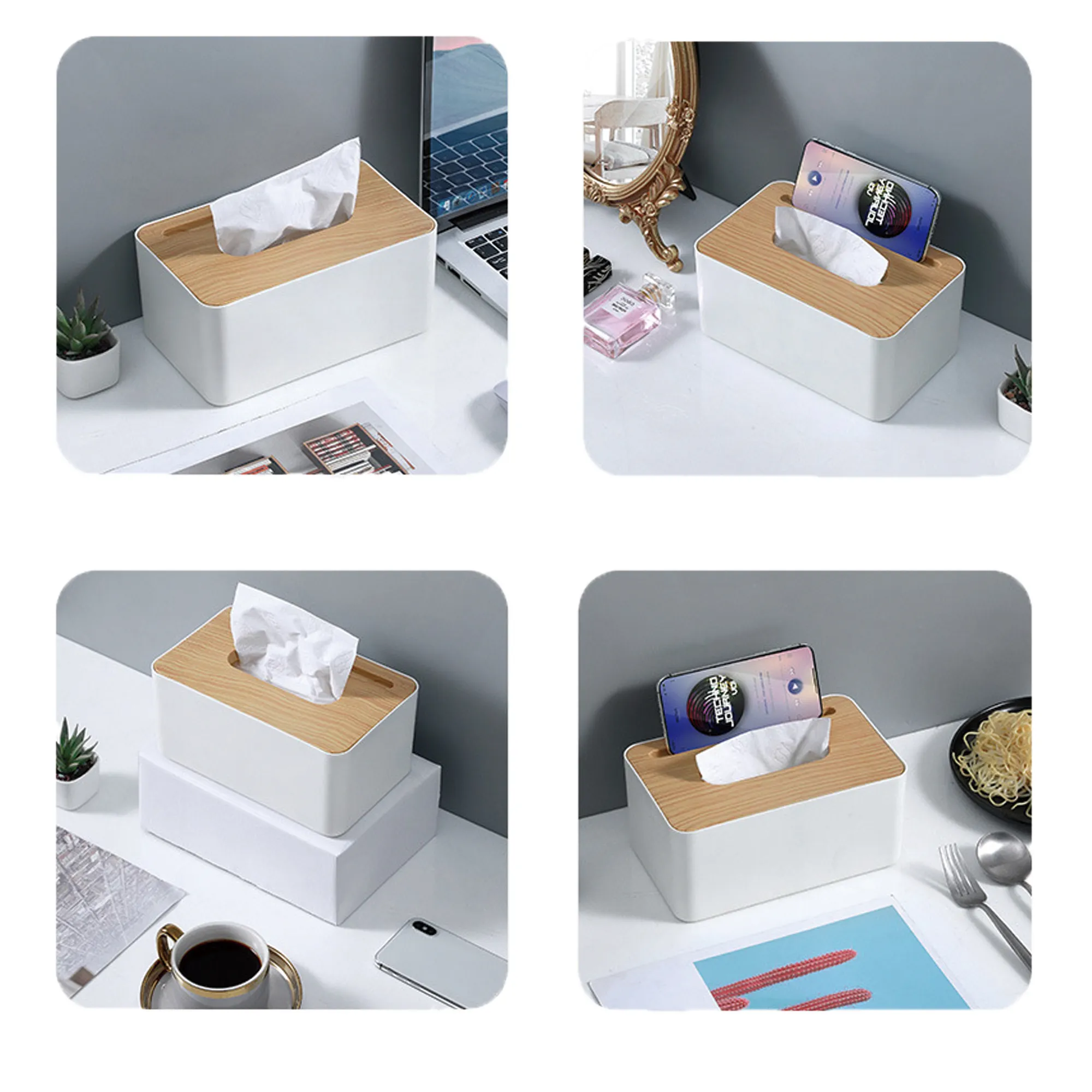 Minimalist Japanese-Style Tissue Box 3