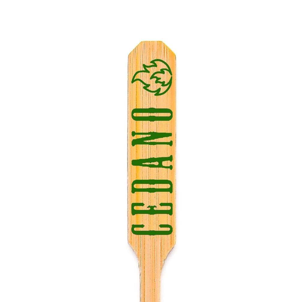 8 inch Custom Skewers - Paddle Skewers - Color Printing 2