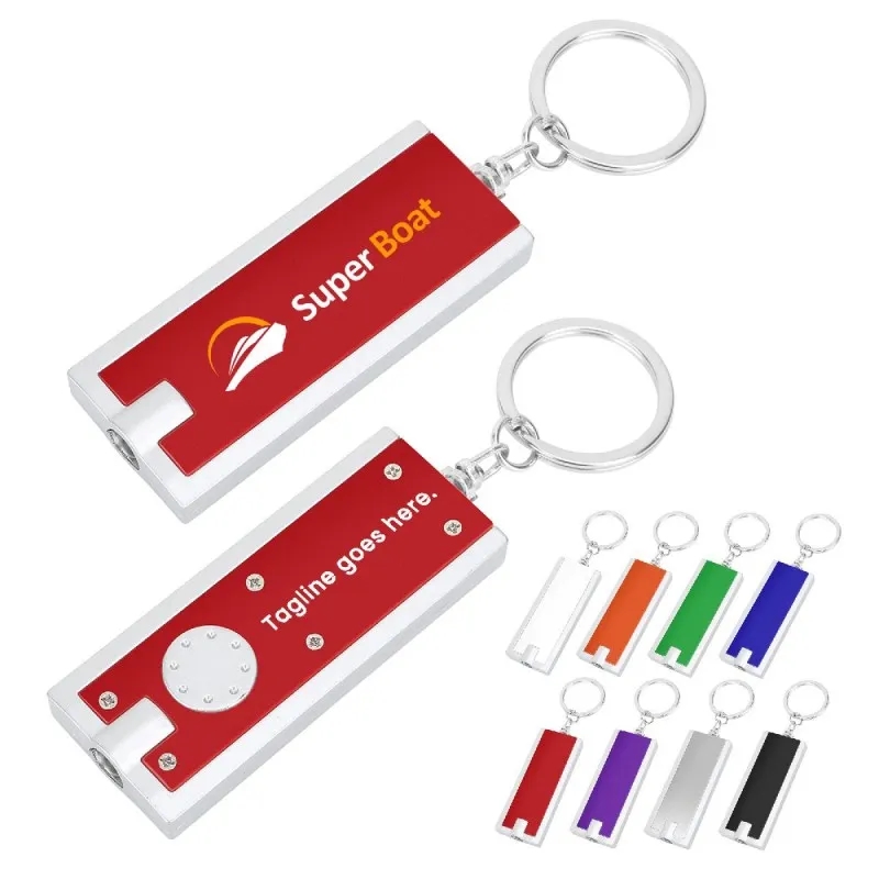 SUPER BRIGHT LED FLASHLIGHT WITH SWIVEL KEY CHAIN 5