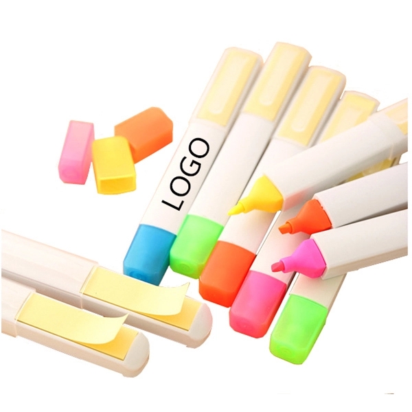 Colored Highlighter Pen With Sticker 1
